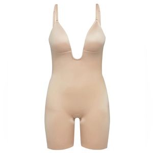 Spanx Suit Your Fancy Plunge Low-Back Mid-Thigh Bodysuit